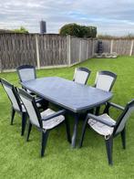 Tuinstel, Tuin en Terras, Ophalen, Kunststof, Gebruikt, 6 zitplaatsen