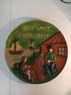 Vlaams aardewerk bord oost west thuis best, Antiek en Kunst, Antiek | Keramiek en Aardewerk, Ophalen of Verzenden