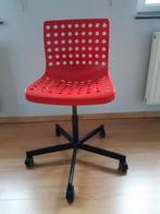 bureaustoel rood, Comme neuf, Chaise de bureau, Enlèvement, Rouge