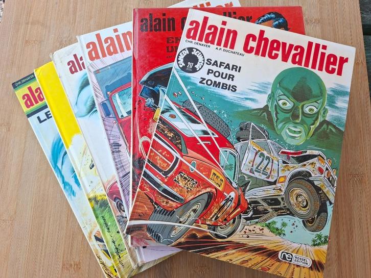 6 BD ALAIN CHEVALIER EO PHOTOS DESCRIPTIF, Boeken, Stripverhalen, Gelezen, Complete serie of reeks, Ophalen of Verzenden