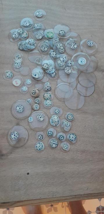 100 x vintage horloge uurwerkglazen horlogeglazen. beschikbaar voor biedingen