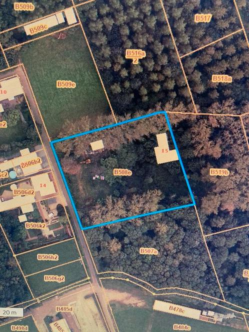 1/2 ha grond langs openbare weg in Laakdal, Immo, Gronden en Bouwgronden, 1500 m² of meer