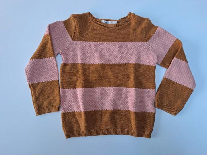 mt 92 Bruin roze gebreid truitje, Kinderen en Baby's, Kinderkleding | Maat 92, Zo goed als nieuw, Meisje, Trui of Vest, Ophalen of Verzenden