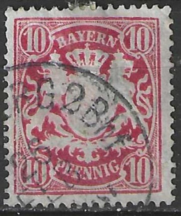 Bayern 1888/1904 - Yvert 63 - Stadswapen in relief (ST), Postzegels en Munten, Postzegels | Europa | Duitsland, Verzenden