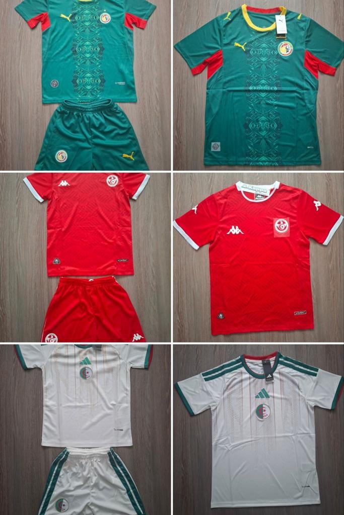 Maillot de football Algérie, Tunisie , Sénégal, CAN 25, Enlèvement ou Envoi, Comme neuf, Maillot