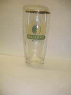 Bierglas Henri Maes, brij. DE Halve Maan, Brugge, Verzamelen, Biermerken, Ophalen of Verzenden, Zo goed als nieuw, Glas of Glazen