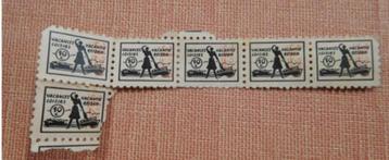 Timbres Vacances Loisirs - 1963 -Voyages Avion SABENA, Enlèvement ou Envoi