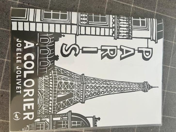 Kleurboek “Paris à colorier” van Joëlle Jolivet, Hobby en Vrije tijd, Tekenen, Zo goed als nieuw, Ophalen of Verzenden