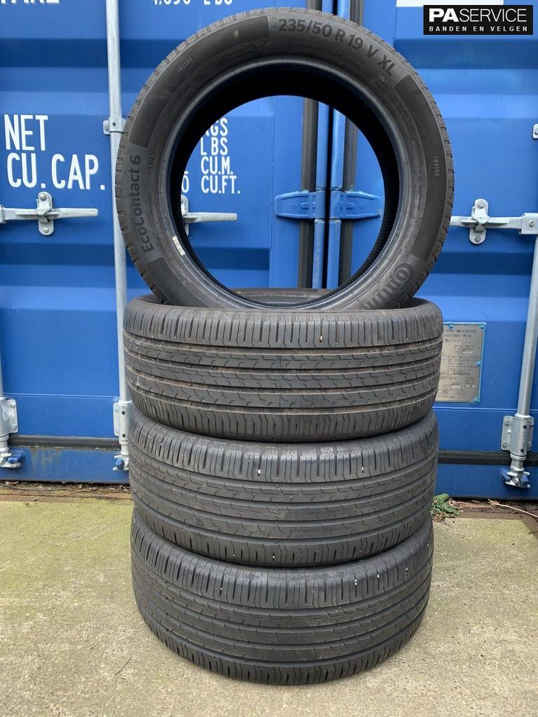 4x Continental 235 50 19 zomerbanden met 5.5 mm, Auto-onderdelen, Banden en Velgen, Gebruikt, Velg(en), -, -