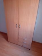 garde robe couleur frêne, Avec espace de penderie, Comme neuf, 50 à 100 cm, Pin