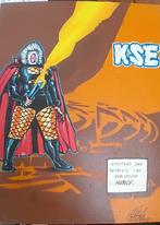 KSE974 : Grany Goodness : toile signée marvels comics, Ophalen of Verzenden