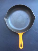 Cousances - Le Creuset : steelpan in gietijzer, Gebruikt, Gietijzer, Ophalen of Verzenden, Keramische plaat