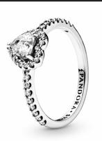 Bague cœur surélevé Pandora, Comme neuf, Enlèvement, Argent, Argent