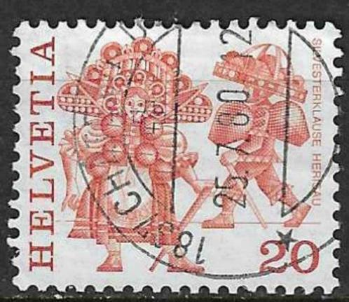 Zwitserland 1977 - Yvert 1035 - Populaire gebruiken (ST), Postzegels en Munten, Postzegels | Europa | Zwitserland, Gestempeld