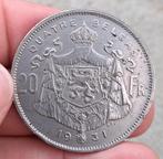 België - 20 Francs - 4 Belgas 1931, Ophalen of Verzenden, België, Losse munt