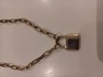 goudkleurige ketting met hanger, Ophalen of Verzenden, Gebruikt, Met hanger