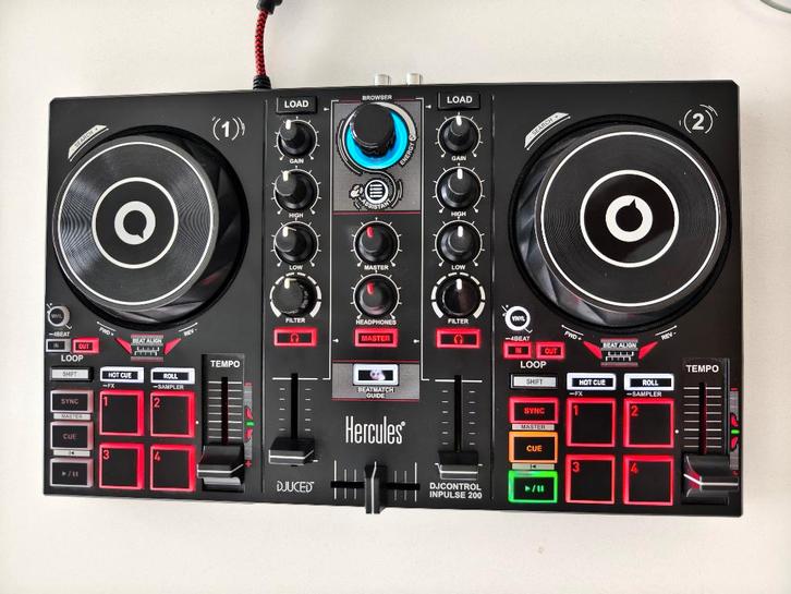 Hercules Inpulse 200 - DJ Controller - Zwart (nieuw), Muziek en Instrumenten, Dj-sets en Draaitafels, Zo goed als nieuw, Ophalen