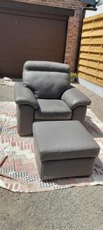 Relax met voetbankje, Ophalen, Gebruikt, Leer