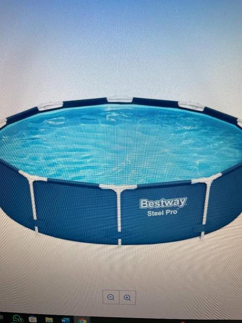 Rond Zwembad 3.66 m doorsnede en 76 cm hoogte, Tuin en Terras, Zwembaden, Zo goed als nieuw, Opzetzwembad, 300 cm of meer, Rond