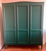 Prachtige en ruime dennengroene houten kleerkast, Huis en Inrichting, Kasten | Kleerkasten, Met deur(en), Gebruikt, 150 tot 200 cm