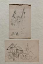 2 schetsen, Antiek en Kunst, Ophalen of Verzenden