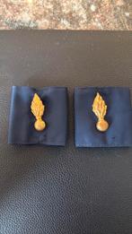 Rijkswacht gendarmerie schouder stukken officier, Verzamelen, Ophalen, Rijkswacht