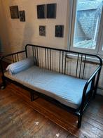 Ikea slaapbank, Huis en Inrichting, Slaapkamer | Slaapbanken, Ophalen, 90 cm, Zwart, Tweepersoons
