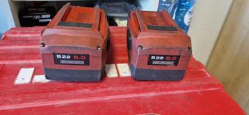 Hilti batterijen 22 Volt 8Ah beschikbaar voor biedingen