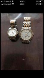 Dames en heren uurwerk, Handtassen en Accessoires, Horloges | Dames, Staal, Staal, Zo goed als nieuw, Polshorloge