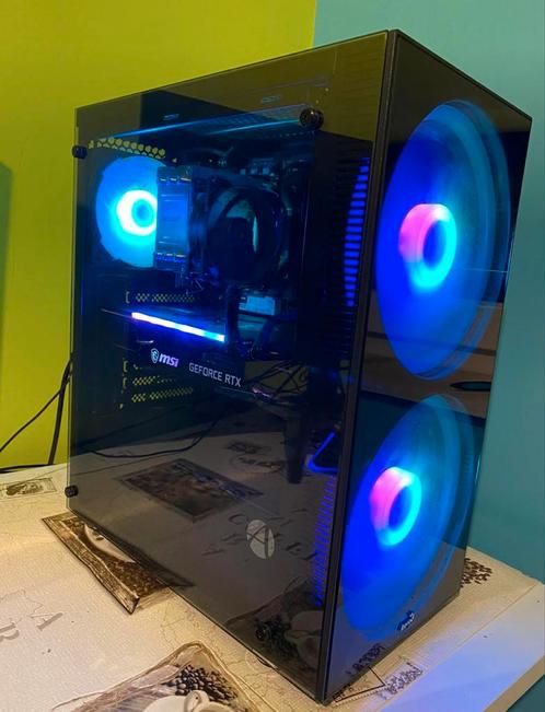 Gaming PC + MSI 34” Curved 144Hz Monitor, Computers en Software, Desktop Pc's, Zo goed als nieuw, 4 Ghz of meer, HDD, 16 GB, Met monitor