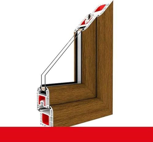 50% korting kunststof Raam 3 lagen glas kleur licht eik, Doe-het-zelf en Bouw, Glas en Ramen, Nieuw, Gevelraam of Ruit, Dubbelglas
