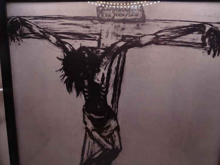Reproduction d'Albert Servaes — Crucifixion 1919, Antiquités & Art, Art | Lithographies & Sérigraphies, Enlèvement ou Envoi