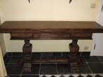 Massief houten tafel/bureau, Ophalen, Gebruikt, 75 cm of meer, 60 cm of meer