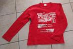 rode shirt met witte letters mt 140, Ophalen of Verzenden, Jongen