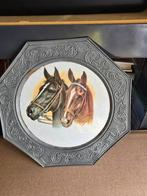 Tinnen paarden bord, Antiek en Kunst, Verzenden