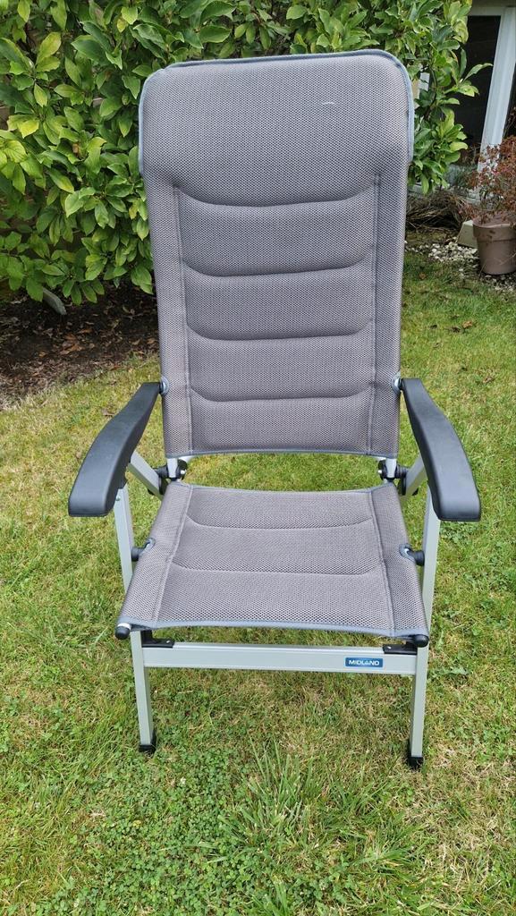 Fauteuil Midland Confort Maxi Mesh Gris, Caravanes & Camping, Meubles de camping, Neuf, Enlèvement