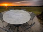 NIEUWE ronde tuintafel 12mm VOLKERAMIEK dia150cm, Tuin en Terras, Ophalen, Nieuw, Rond, Metaal
