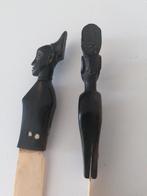 Afrikaanse messen van ebbenhout en beenderen #Congo #Louba #, Antiek en Kunst, Ophalen of Verzenden