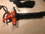 Black & Decker GW3030 krachtige bladblazer, Tuin en Terras, Ophalen, Gebruikt, Ruggedragen, Met opvangzak