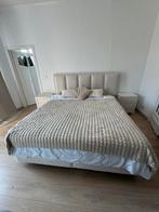 Boxspring + Matelas + Commode Beige, Huis en Inrichting, Slaapkamer | Boxsprings, Ophalen, Zo goed als nieuw, Beige