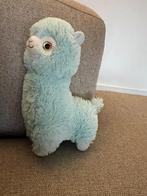 Knuffel/pluche alpaca blauw, Kinderen en Baby's, Speelgoed | Knuffels en Pluche, Ophalen of Verzenden, Zo goed als nieuw