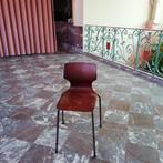 Vintage stoel Pagholz (2 stuks), Métal, Vintage Retro, Brun, Enlèvement