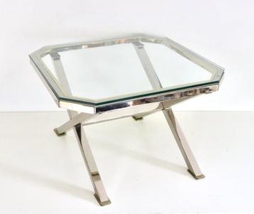 Vintage Hollywood Regency tafel / seventies bijzettafel beschikbaar voor biedingen