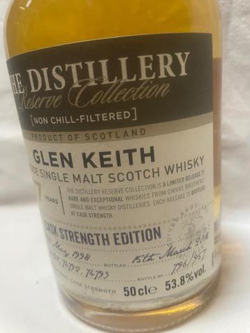 Whisky Glen Keith 17 jaar oud Distillery Reserve beschikbaar voor biedingen