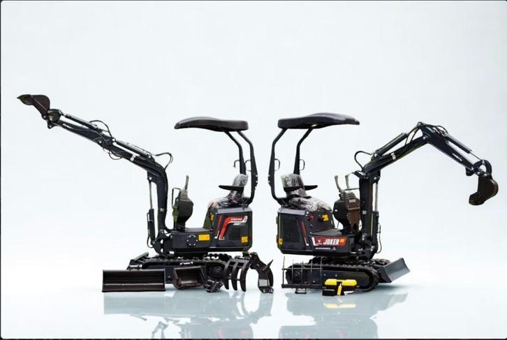 Minigraafmachine minigraver Joker, 3j garantie, 3 bakken, Zakelijke goederen, Machines en Bouw | Kranen en Graafmachines, Graafmachine