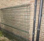 2 grote gaaspanelen + 2 gegalvaniseerde palen, Ophalen, Gebruikt, Draad