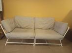 Grijze tweezits zetel, Maison & Meubles, Canapés | Sofas & Chaises Longues, 75 à 100 cm, Tissus, 150 à 200 cm, Enlèvement