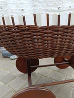Grote vintage rieten poppenwagen 1M20 retro, Ophalen of Verzenden