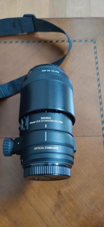 sigma for Canon, 150mm 2.8 Apo Macro DG HSM très bon état  beschikbaar voor biedingen