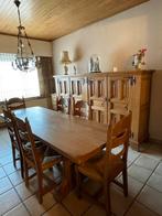 Massief eiken eetkamer, Huis en Inrichting, Complete eetkamers, Ophalen, Gebruikt, Rustiek, 4 tot 6 stoelen